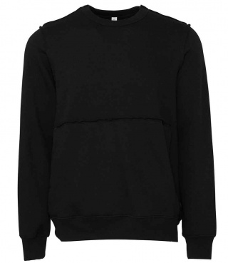 Bella+Canvas CV3743 Canvas Unisex Raw Seam Crew Neck Pullover